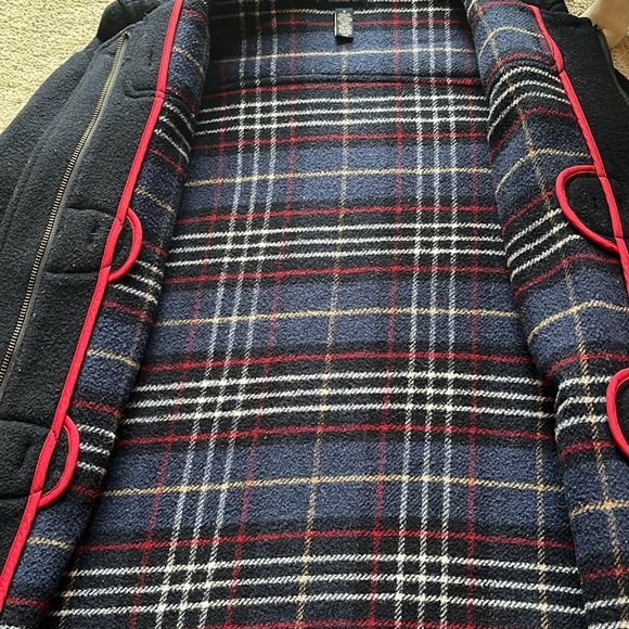 American Eagle Navy Wool Blend Toggle Coat Size S - Picture 4 of 6